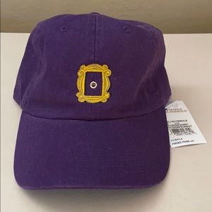 NWT NBC Studios Friends purple frame hat / cap
